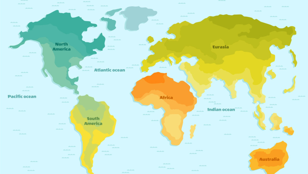 Цікаві факти про материки