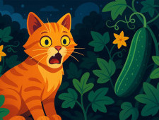 Чому коти бояться огірків?