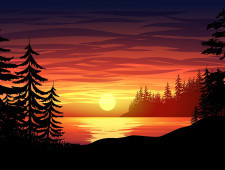 Чому небо буває червоним на заході сонця?