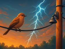 Чому птахів не б’є струмом, коли вони сидять на проводах?