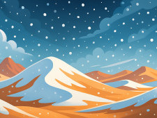 Чому в пустелі бувають снігопади?