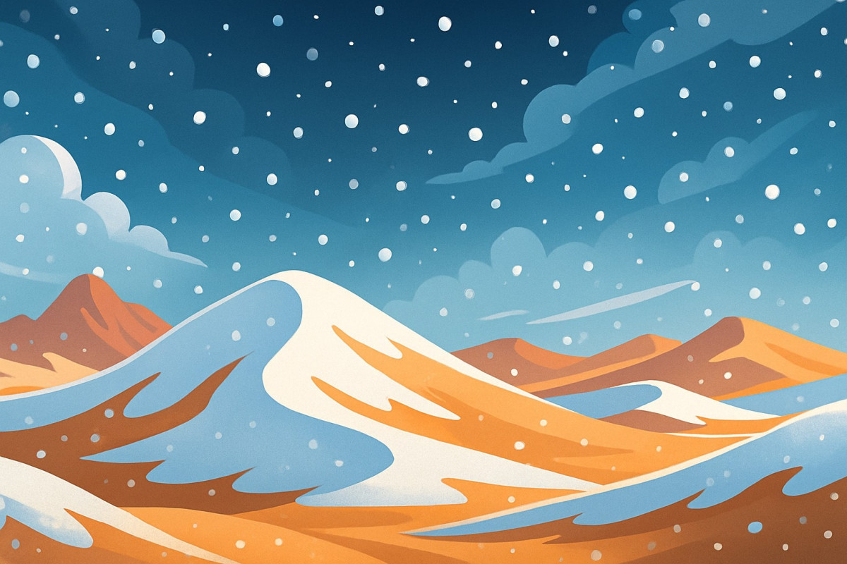 Чому в пустелі бувають снігопади?