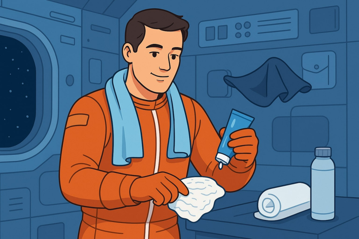 Як космонавти миються в космосі?