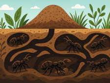 Як мурахи будують підземні міста?