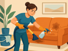 Як почистити м’які меблі від плям і пилу