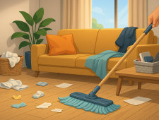 Як швидко прибрати перед приходом гостей