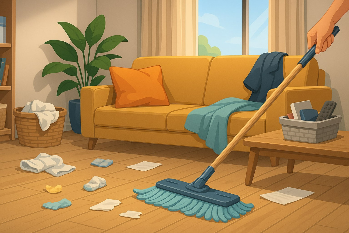 Як швидко прибрати перед приходом гостей