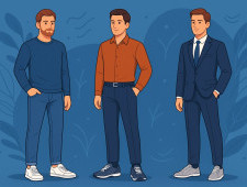 Как выбрать мужские кроссовки под джинсы, брюки и костюм