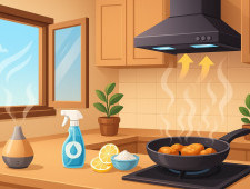 Способи позбутися запаху смаженої їжі на кухні